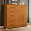 Ver imagem 3 de Cômoda Xangai 6 Gavetas Cinamomo - Abz
