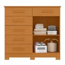 Ver imagem 2 de Cômoda Xangai 6 Gavetas Cinamomo - Abz