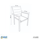 Ver imagem 6 de Kit 4 Cadeiras Outdoor Geribá Grafite - Rivatti