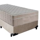 Ver imagem 5 de Cama Box Suede Solteiro + Colchão Sereneprime Molas Ensacadas 88x188x65 Bege
