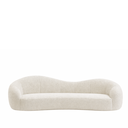 Ver imagem 3 de Sofá Star 190 Cm Orgânico Decorativo Sala Recepção Zahav:off White