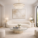 Ver imagem 1 de Sofá Star 190 Cm Orgânico Decorativo Sala Recepção Zahav:off White