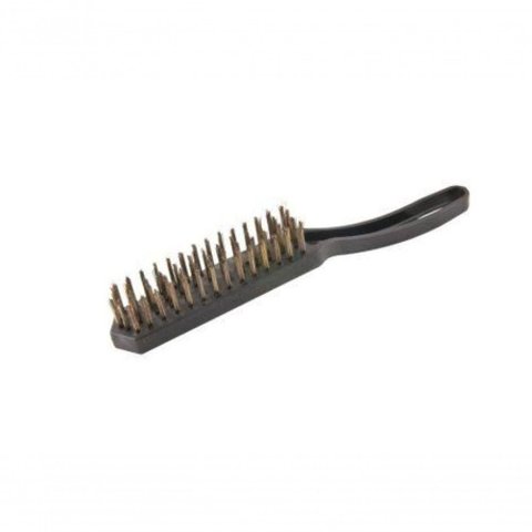 Escova Manual Aço 5 Fileiras Cabo Plástico -vonder