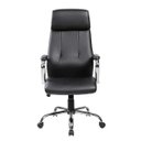 Ver imagem 2 de Cadeira de Escritório Presidente Pelegrin em Couro Pu Pel-9027 Preta