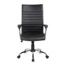 Ver imagem 4 de Conjunto com 1 Cadeira Presidente e 2 Cadeiras Interlocutores em Couro Pu Pel-9023H/V Pretas