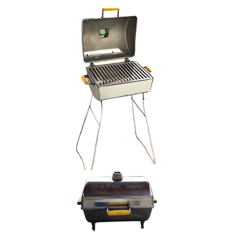 Churrasqueira Premim a Bafo + Pés para Frango Costela 50x41