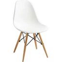 Ver imagem 5 de Cadeira Design Eiffel Eames Pw-071 Base em Madeira e Abs Branca - Pelegrin