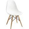 Cadeira Design Eiffel Eames Pw-071 Base em Madeira e Abs Branca - Pelegrin - 5