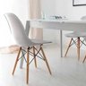 Cadeira Design Eiffel Eames Pw-071 Base em Madeira e Abs Branca - Pelegrin - 10
