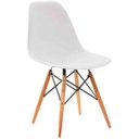 Ver imagem 1 de Cadeira Design Eiffel Eames Pw-071 Base em Madeira e Abs Branca - Pelegrin