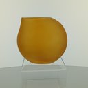 Ver imagem 2 de Vaso Decorativo Enfeite Planta Gota Vidro 17x10x20cm Âmbar