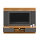 Ver imagem 2 de Painel Ripado Para Tv 75 Polegadas Barcelona Nature Chumbo Linea Brasil