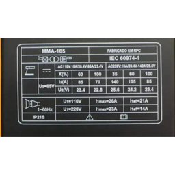 Máquina de Solda Inversora MMA 165 Bivolt Pelegrin - 6
