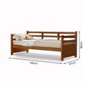 Ver imagem 4 de Sofá Cama Vintage Enjoy Mona em Madeira Castanho Acompanha Nicho