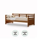 Ver imagem 3 de Sofá Cama Vintage Enjoy Mona em Madeira Castanho Acompanha Nicho