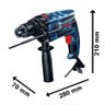 Furadeira de Impacto 1/2 Pol 850w Gsb16re Bosch + Acess 110v - 6