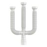 Sifão Tubo Extensível Triplo Universal Multiuso Pvc Branco - 2