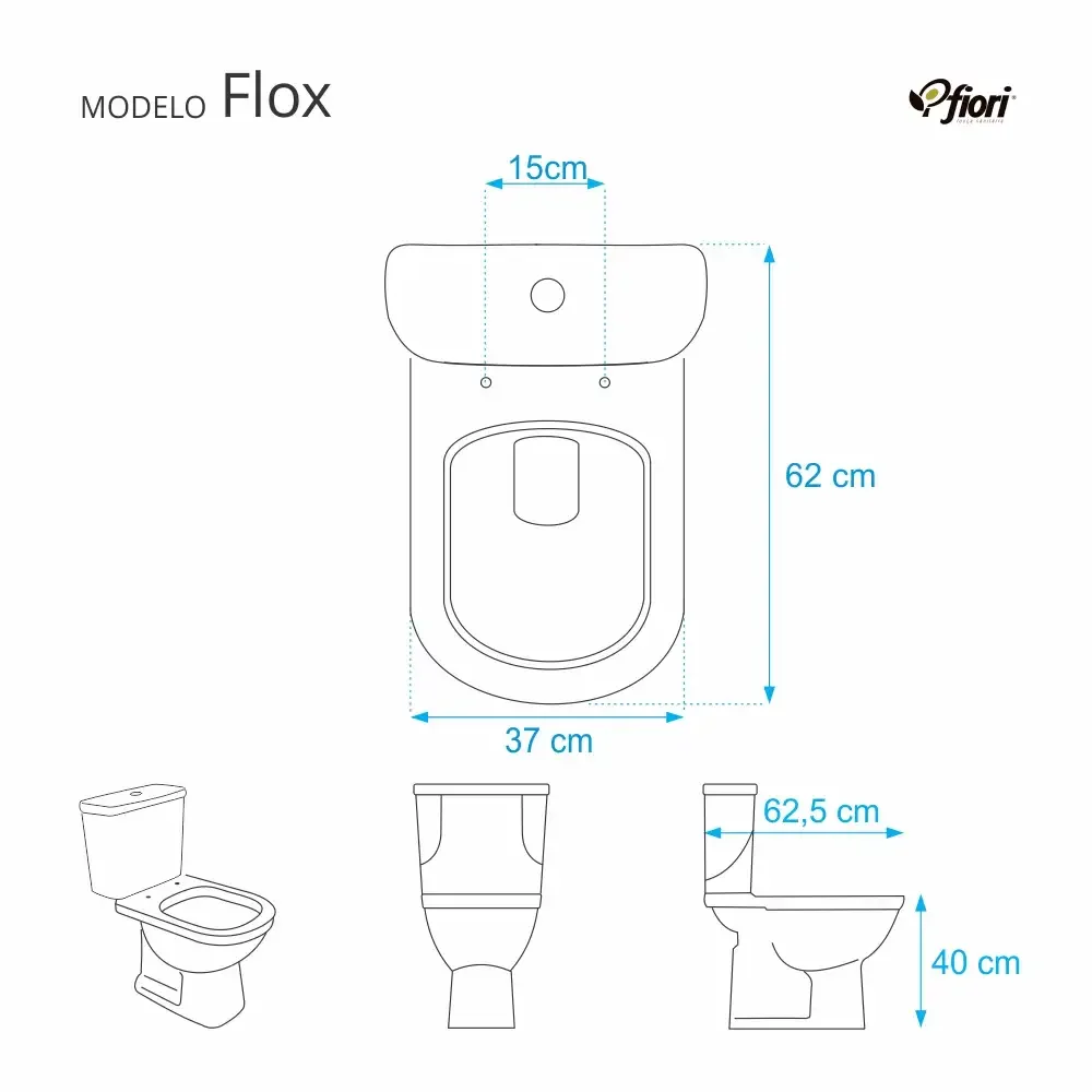 Assento Sanitário Almofadado Flox Branco para Vaso Fiori - 3
