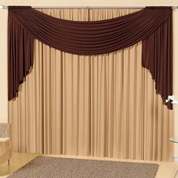 Cortina Ana Maria 2 Metros Tabaco - 1