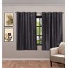 Cortina Moderna Blackout 2,80 x 1,60 Metros Com Voal Xadrez: Preto - 1