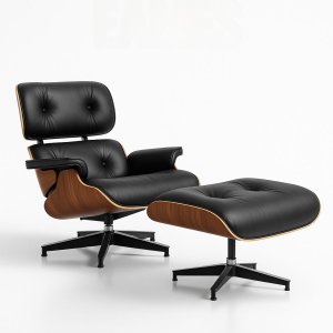 Poltrona Charles Eames Preta Linn Design Decor