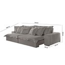 Ver imagem 4 de Sofá Luz Veludo 02 Módulos de 80cm B25cm Meu Sofá Online B026 Veludo Prata