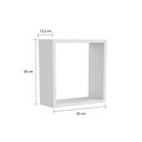 Ver imagem 2 de Cubos Decorativo Quarto Bebê Decorativo Branco - Peroba