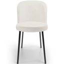 Ver imagem 3 de Kit 2 Cadeiras Sala de Jantar Estofada Gavi L02 Linho Bege - Lyam Decor