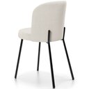 Ver imagem 7 de Kit 2 Cadeiras Sala de Jantar Estofada Gavi L02 Linho Bege - Lyam Decor