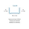 Perfil Drywall Guia 90 X 30 X 3000mm Multiperfil - 2