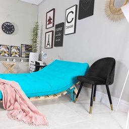 Futon Casal Tokio Sofá Cama com Madeira Maciça - 3 Futon Casal Tokio Sofá Cama com Madeira Maciça - 3