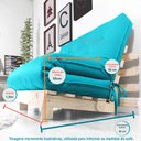 Ver imagem 6 de Futon Casal Tokio Sofá Cama com Madeira Maciça