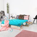 Ver imagem 7 de Futon Casal Tokio Sofá Cama com Madeira Maciça