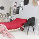 Ver imagem 3 de Futon Casal Tokio Sofá Cama com Madeira Maciça