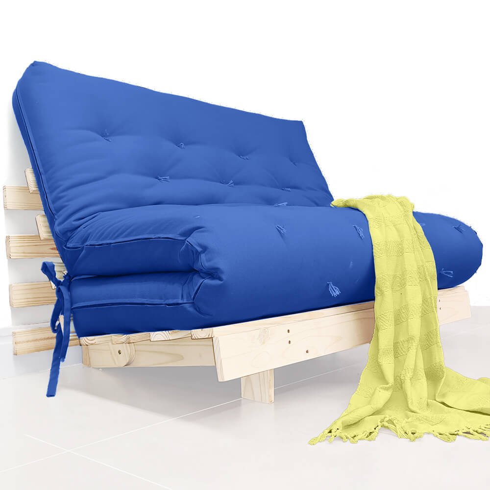 Futon Casal Tokio Sofá Cama com Madeira Maciça MadeiraMadeira