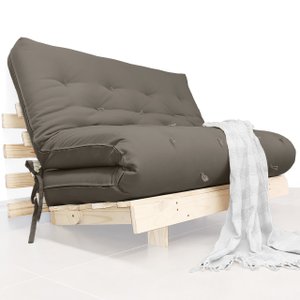 Futon Casal Tokio Sofá Cama com Madeira Maciça