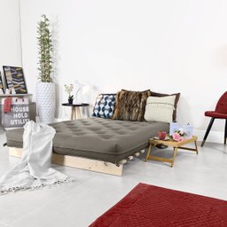 Futon Casal Tokio Sofá Cama com Madeira Maciça - 2