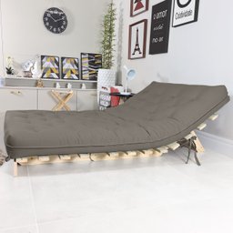 Futon Casal Tokio Sofá Cama com Madeira Maciça - 4