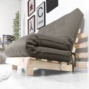 Ver imagem 6 de Futon Casal Tokio Sofá Cama com Madeira Maciça