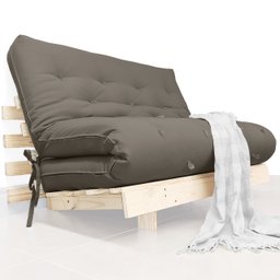 Futon Casal Tokio Sofá Cama com Madeira Maciça - 1