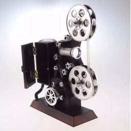 Caixinha de Música a Corda Projetor de Cinema Antigo - 3
