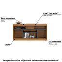 Ver imagem 2 de Rack Yara com 2 Portas - Castanho/Preto