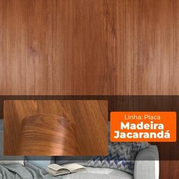 Placa Revestimento Adesiva Flexível para Parede Madeira Jacarandá 60x300cm - 5