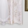 Cortina Duo 2,80x1,80m Lava Fácil com Blackout Estampado 100% PVC Rosas Branca - Marka Têxtil - 2