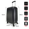 Mala de Viagem de Bordo Roda Giro 360 Grau Rígida Inglaterra 25x59x37cm Black - 6