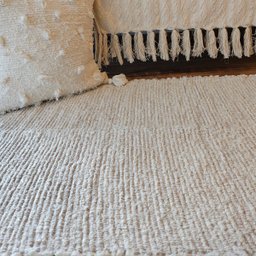 Tapete Artesanal Algodão Beira Cama Versatto Nude Cru 80 X 150 - 3