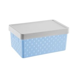 Cesto organizador plástico com tampa 39x29x24 - 2