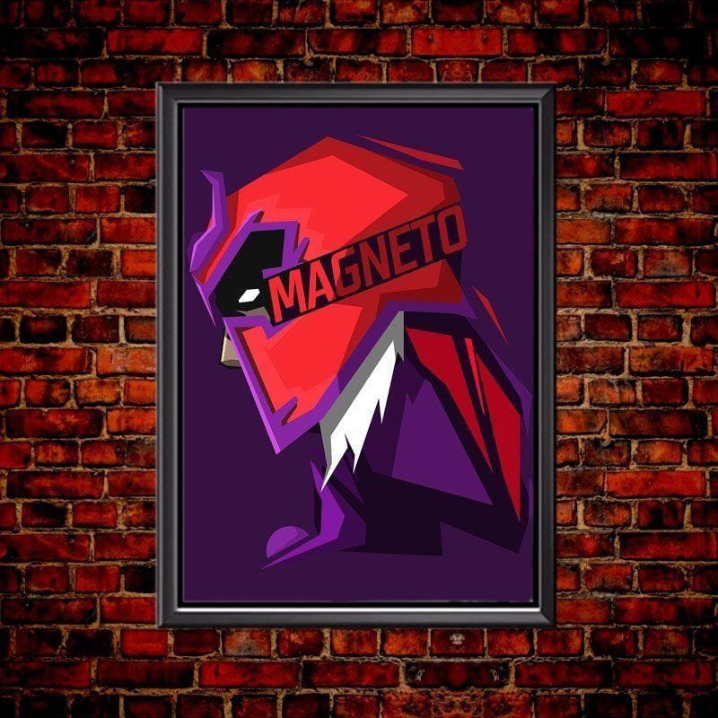 Quadro Poster Minimalista Face Magneto&#8203;&#8203; - 2