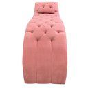 Ver imagem 3 de Maca Estética Estofada em Captonê Suede Rose - Dominic Decor