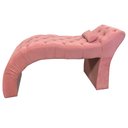Ver imagem 1 de Maca Estética Estofada em Captonê Suede Rose - Dominic Decor